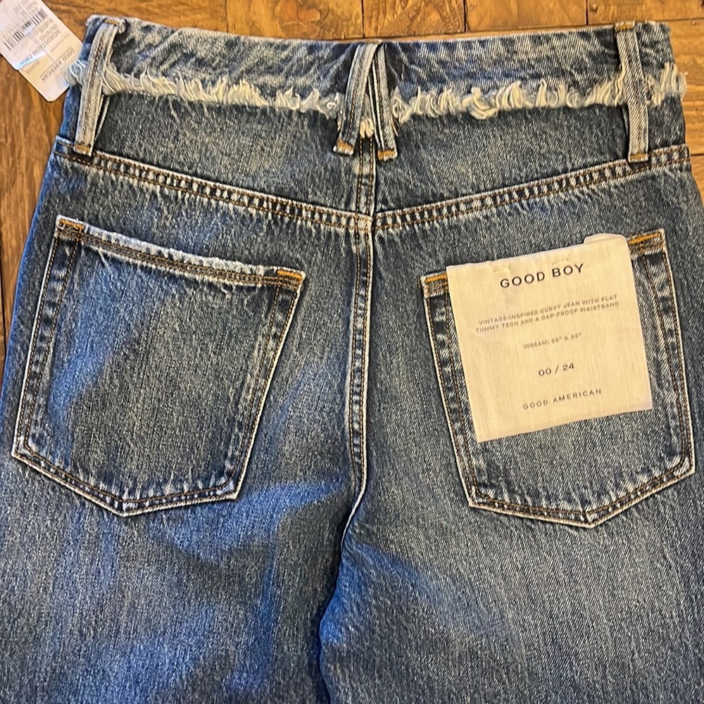 NWT Good American Good Boy Jeans - Picture 8 of 8